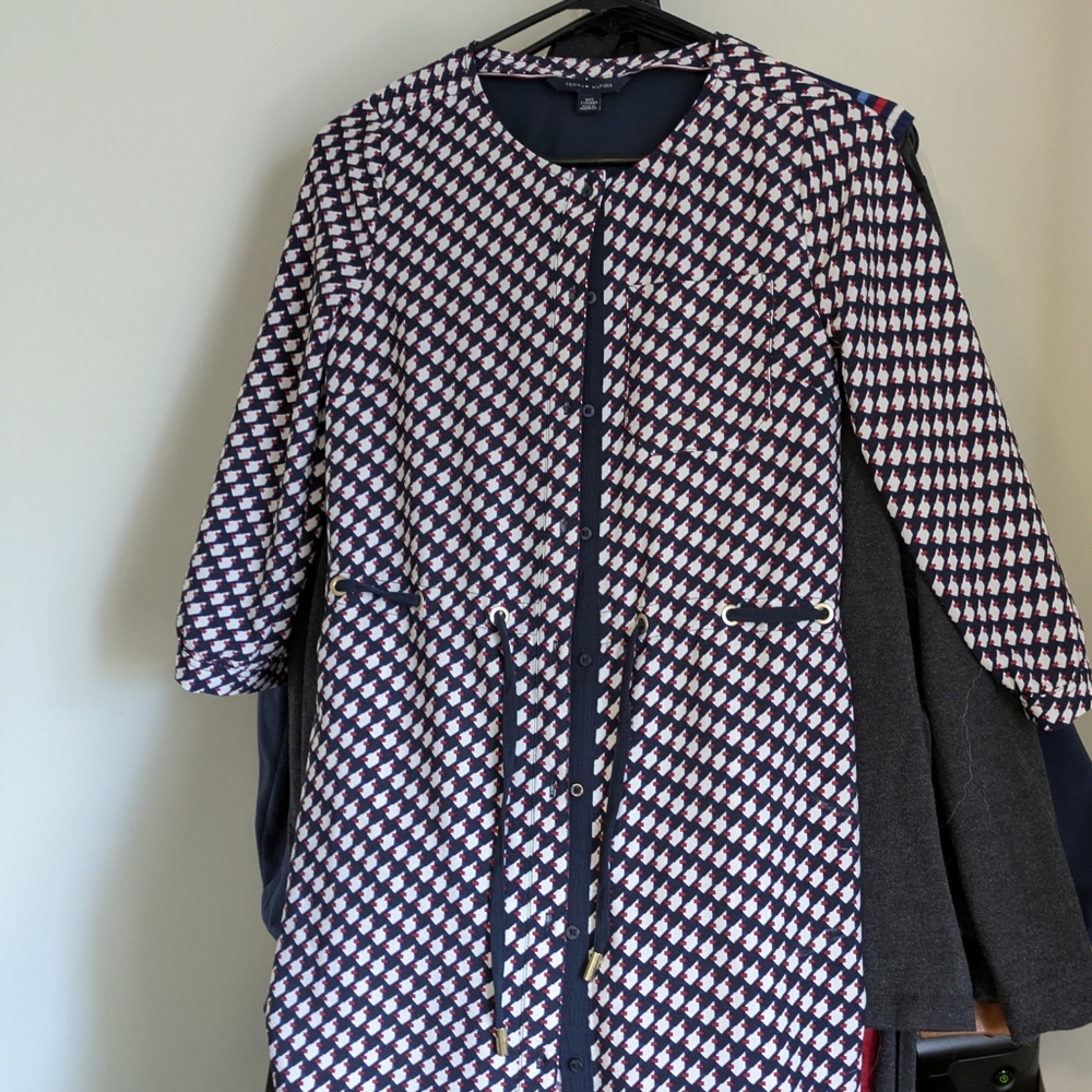 2/$30 Tommy Hilfiger Women's Adaptive Shirt Dress with Magnetic Buttons XXS